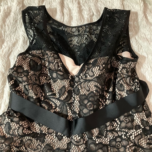 Collection DRESSBAR Black & Cream dress worn once size 14 - Picture 4 of 5